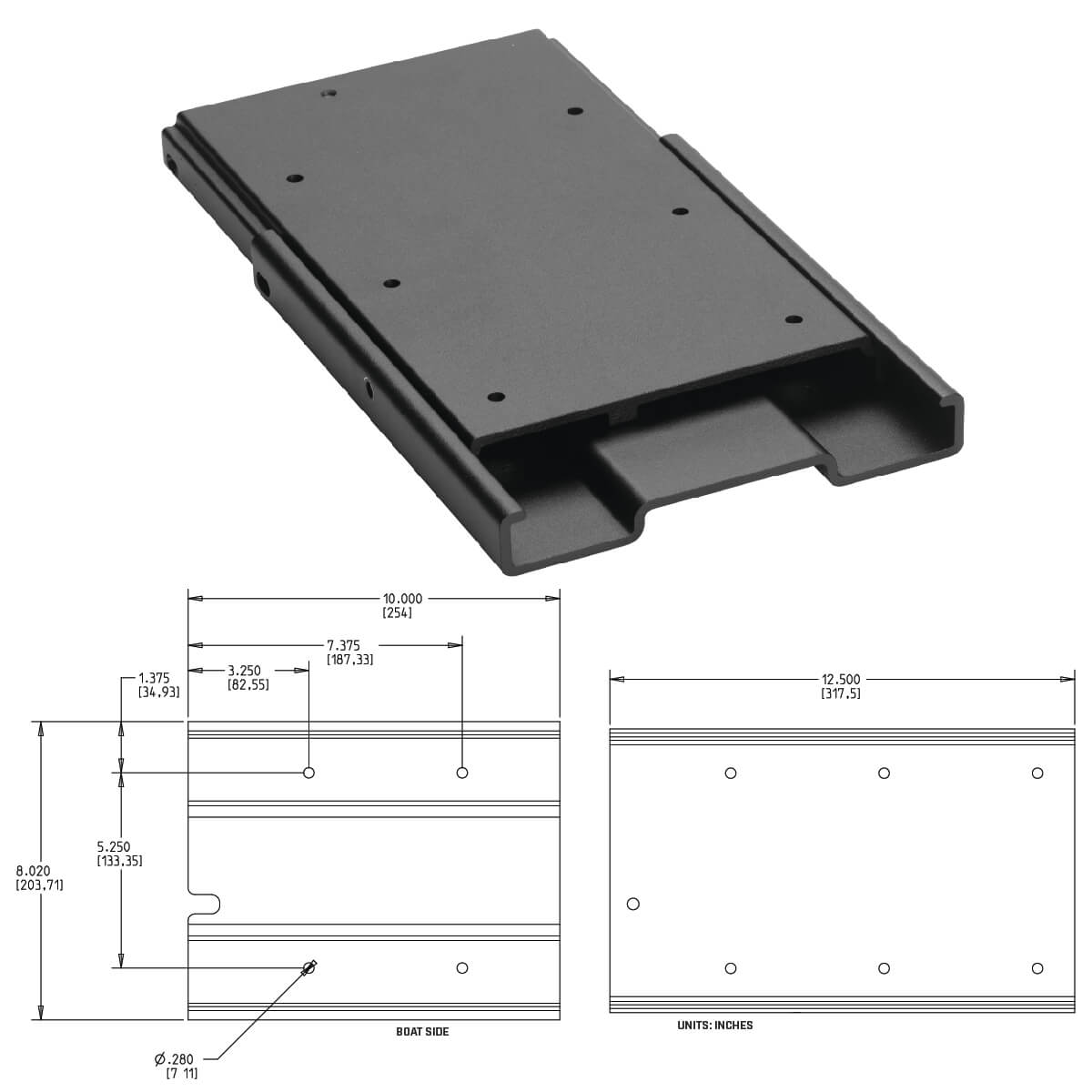 Minn Kota Quick Release Bracket MKA-16-03